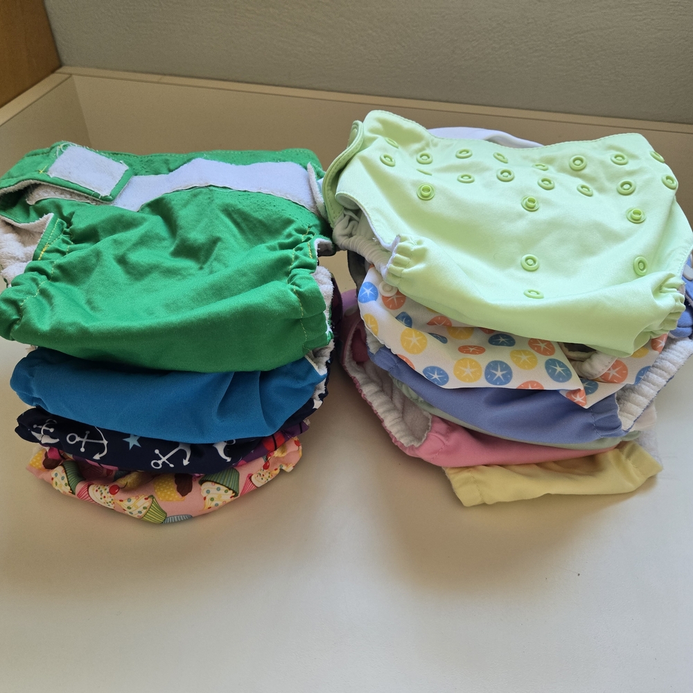 Colorful Kids Cloth Diaper Lot Of 12 Charlie Banana Soft Bums